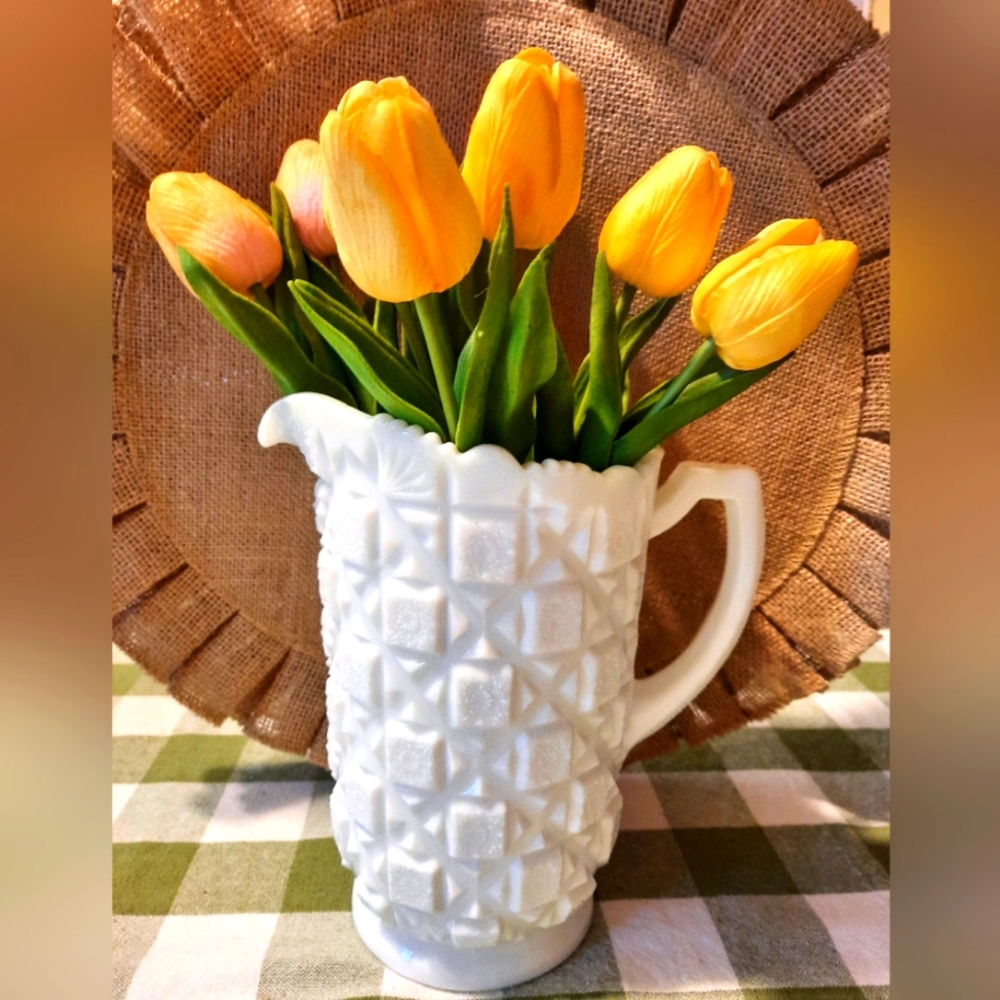 Milk Glass Pitcher